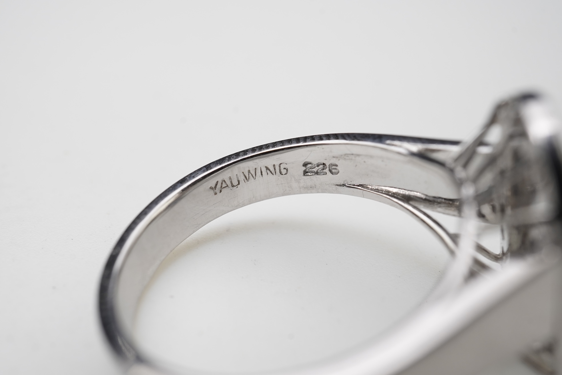 A sapphire and diamond demi-parure